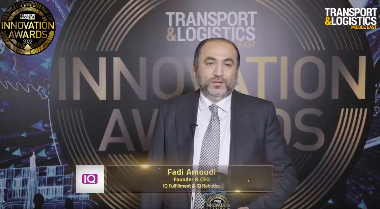 IQ Fulfillment wins the ‘Most Innovative Start-Up’ Award at the Transport & Logistics M.E. Innovation Awards 2022